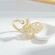 Zircon Butterfly Open Ring