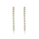 copper Marquise Half Hoop Earrings